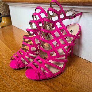 Hot Pink Strappy - size 6